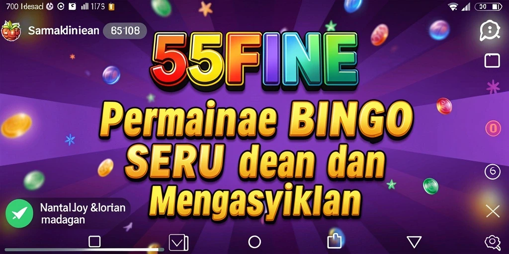 Tampilan gameplay Bingo yang menarik dan interaktif dari 55FIVE.
