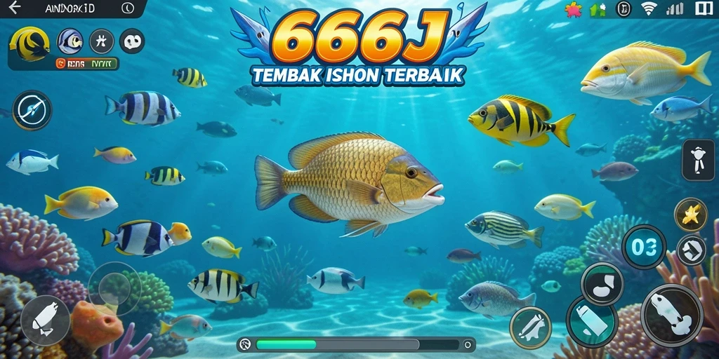 Tampilan menarik saat menangkap ikan dalam 666J.