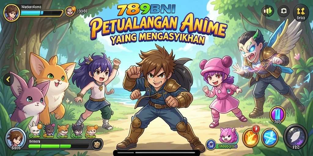 Tampilan petualangan seru dalam gameplay 789BNI.