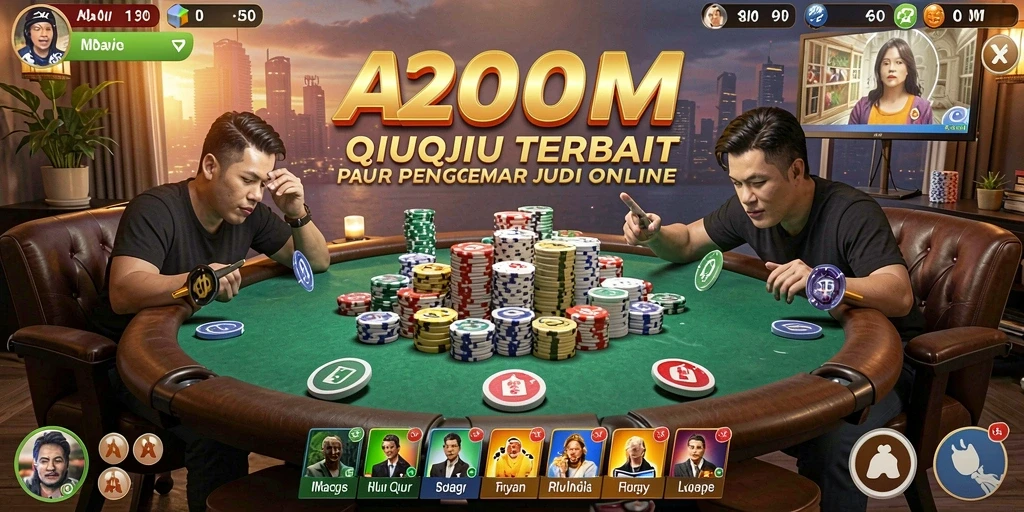 Tampilan gameplay seru di A200M saat bermain QiuQiu.