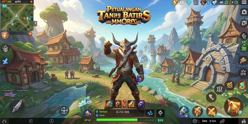 Tangkapan layar API66 menampilkan aksi seru dalam pertempuran MMORPG.