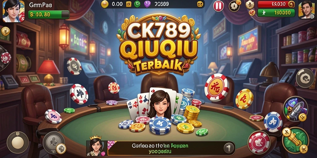 Tampilan gameplay seru dalam CK789 yang penuh strategi QiuQiu.