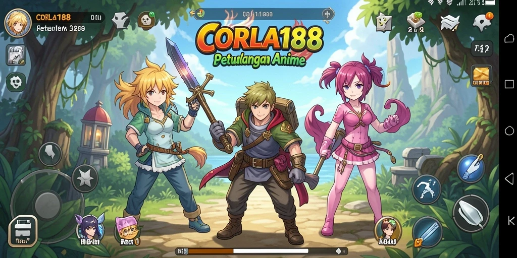 Tampilan menakjubkan dari gameplay CORLA188 yang penuh warna.