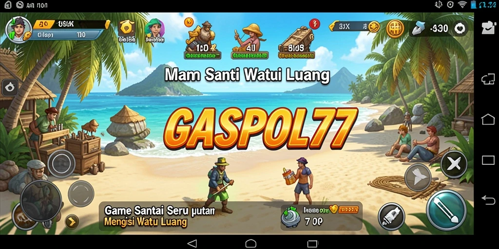 Tampilan gameplay warna-warni dan menarik dari GASPOL77.