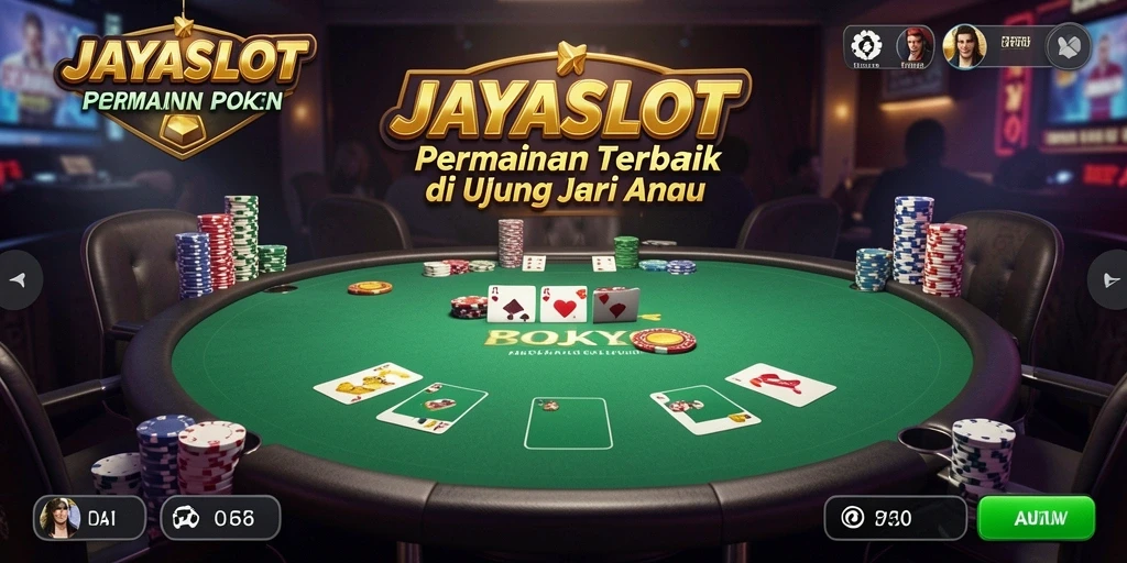 Tampilan seru gameplay Poker di JAYASLOT.