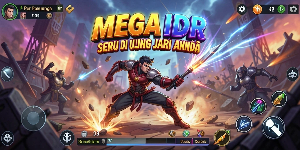 Gameplay Fighting yang intens dan mendebarkan di MEGAIDR.