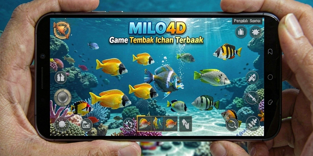 Screenshot MILO4D menampilkan momen seru dalam gameplay Tembak Ikan.