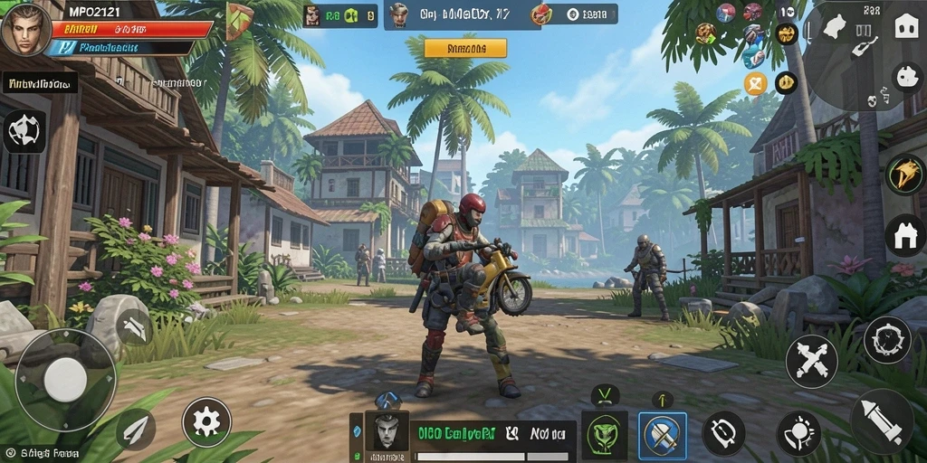 Tangkapan layar MPO2121 menampilkan gameplay simulasi yang dinamis.