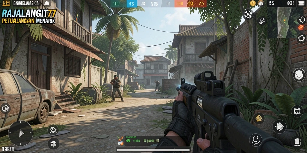 Tampilan seru dari gameplay RAJALANGIT77 yang mendebarkan.