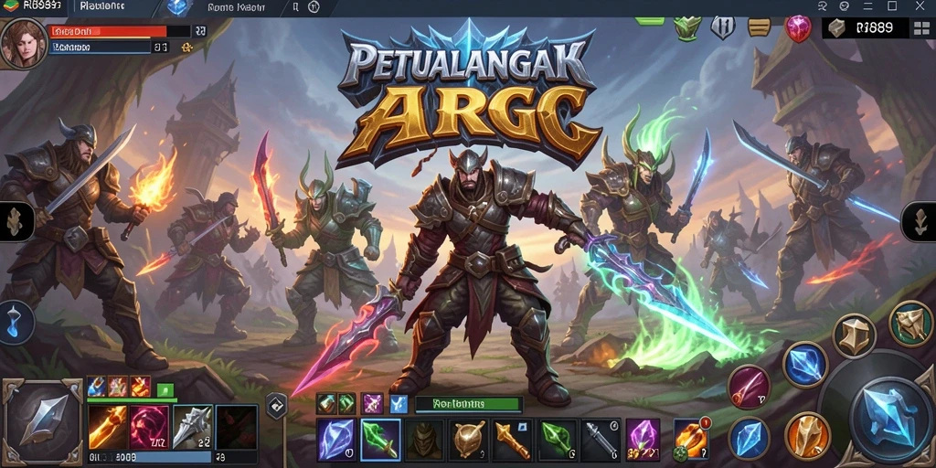 Tangkapan layar menampilkan aksi mendebarkan dalam gameplay ARPG RI889.
