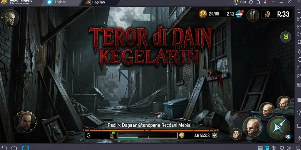 Menampilkan gameplay yang menegangkan dari game Horror RR33.