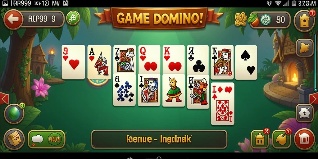 Tampilan gameplay seru dari game Domino RR999.