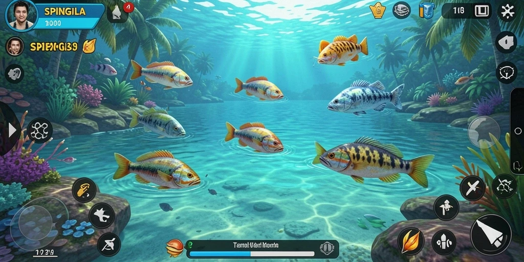 Tampilan gameplay seru SPINGILA dengan grafis menawan.