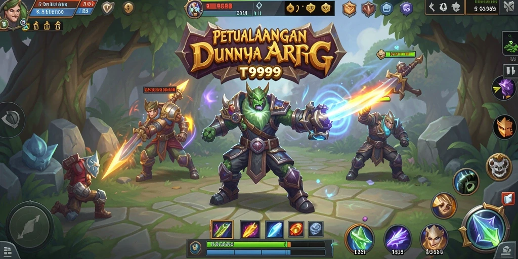 Tangkapan layar dari gameplay T9999 yang mendebarkan di dunia ARPG.