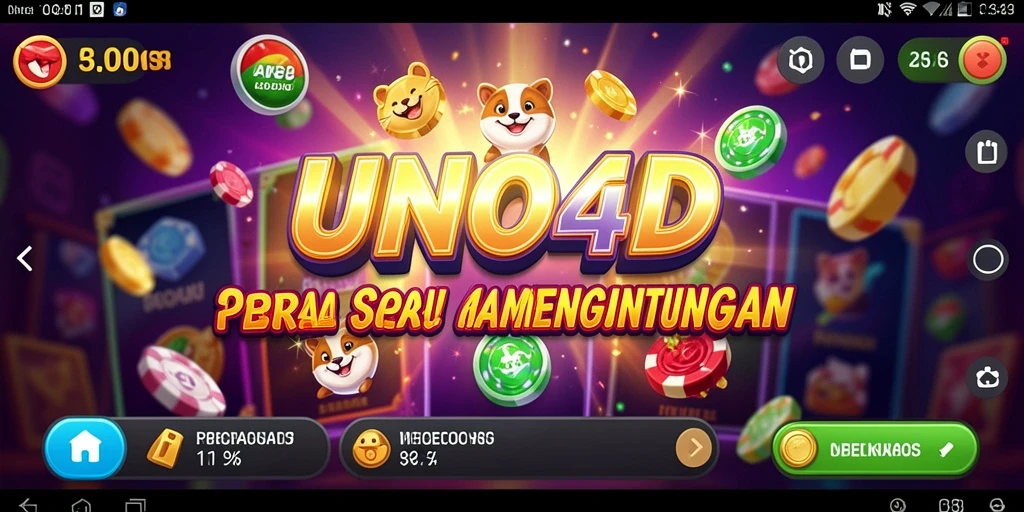 Tampilan permainan Slot yang menarik di UNO4D.