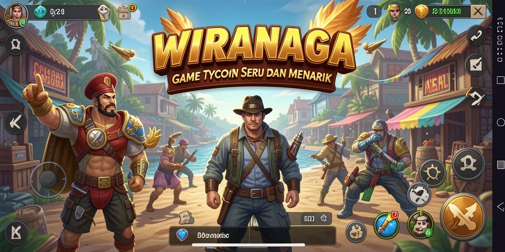 Tampilan menarik dari gameplay WIRANAGA yang seru.